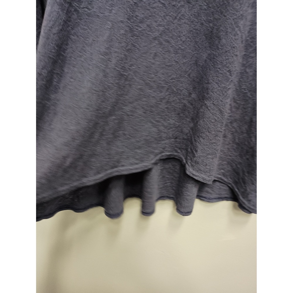 Cut Loose Tunic Top Womens Medium Blue Lagenlook Textured Long Sleeve - Picture 5 of 8